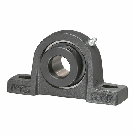 IPTCI Pillow Block Ball Bearing Mounted Unit, 2.9375 in Bore, Eccentric Collar Locking, 2 Triple Lip Seals NAPL215-47L3